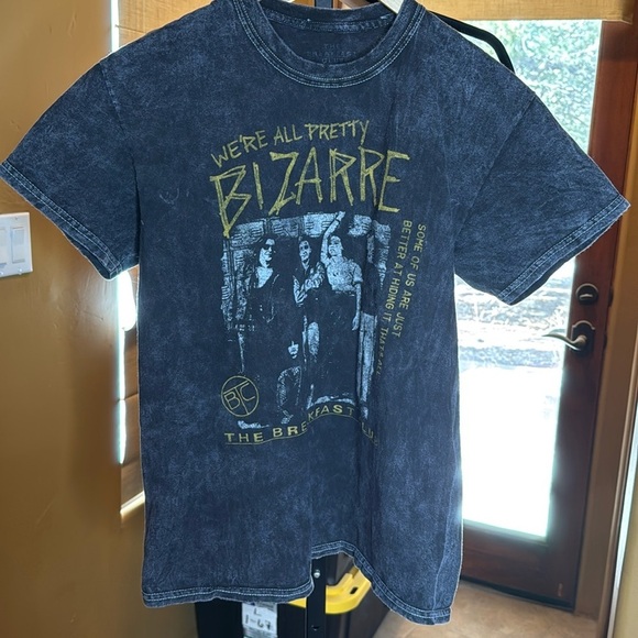 The Breakfast Club Tops - The Breakfast Club Washed Black We’re All Pretty Bizarre Size Medium